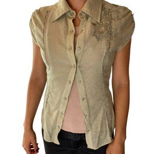 Y2K Embellished Blouse